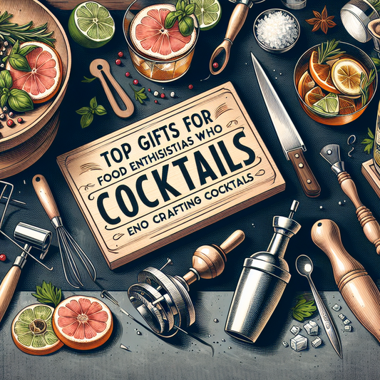 Top Gifts for Food Enthusiasts Who Enjoy Crafting Cocktails