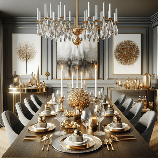 How to Incorporate Metallic Accents into Your Hosting Style