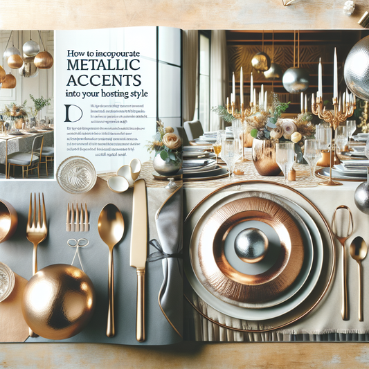How to Incorporate Metallic Accents into Your Hosting Style