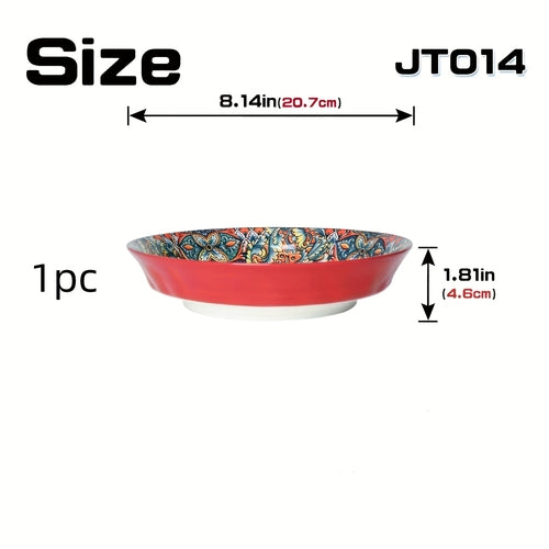 Boho Ceramic Dinner Plates โ A Splash of Color for Every Meal! - The Gift Shop