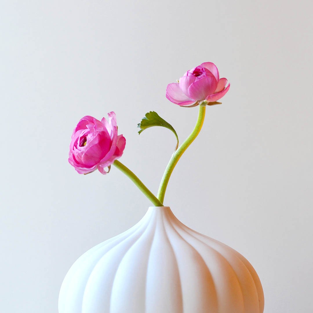 Award-Winning Trio: Textured Porcelain Vases Set