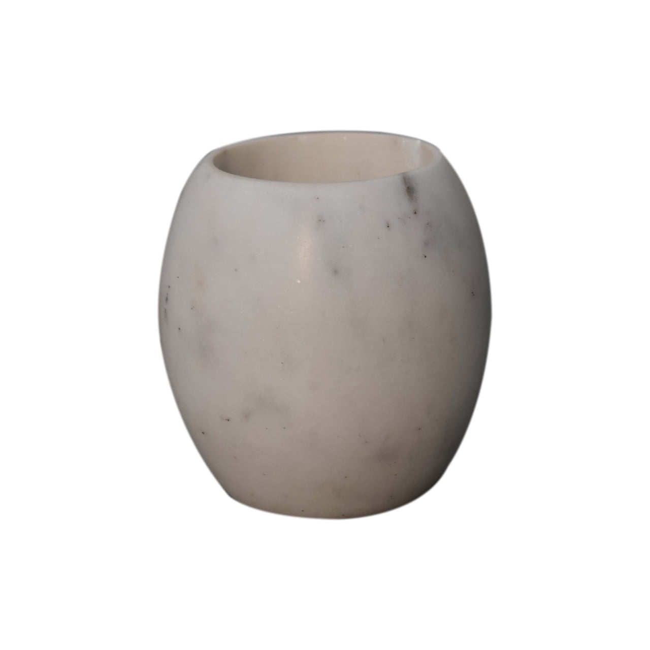 5-Piece Handmade White Marble Bathroom Set