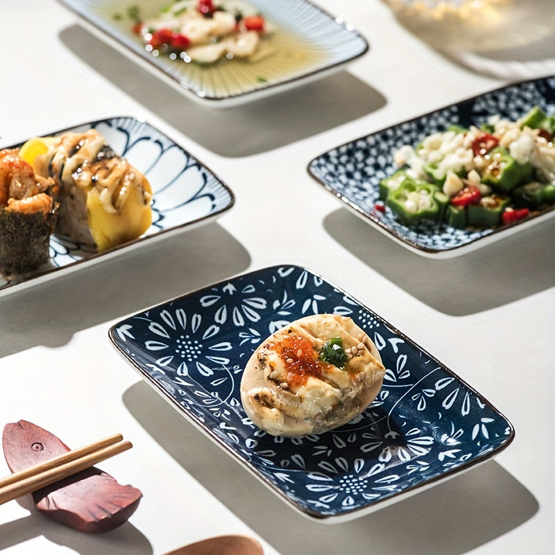 Boho Ceramic Sushi & Dessert Plates – Set of 4 🍣✨ - The Gift Shop