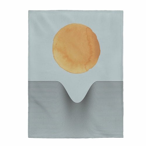 Abstract Sun Velveteen Throw Blanket – Thoughtful Gift from The Gift Shop UAE