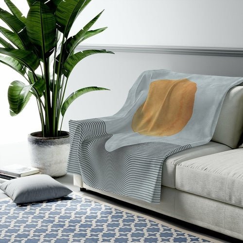Abstract Sun Velveteen Throw Blanket – Thoughtful Gift from The Gift Shop UAE
