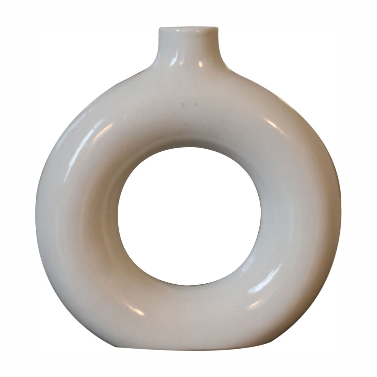Black & White Gloss Flower Vase – Thoughtful Gift from The Gift Shop UAE