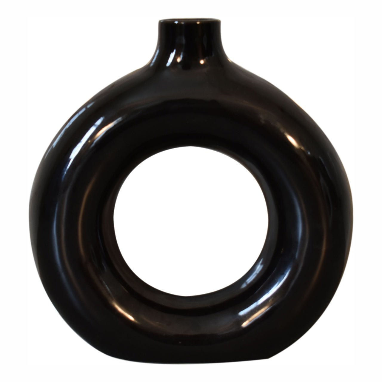 Black & White Gloss Flower Vase – Thoughtful Gift from The Gift Shop UAE