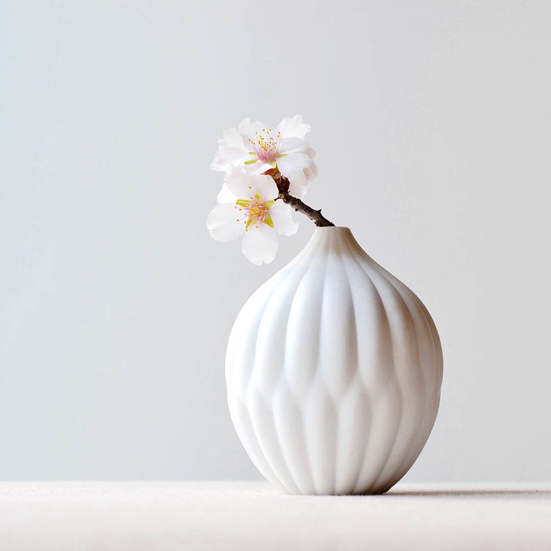 Award-Winning Trio: Textured Porcelain Vases Set
