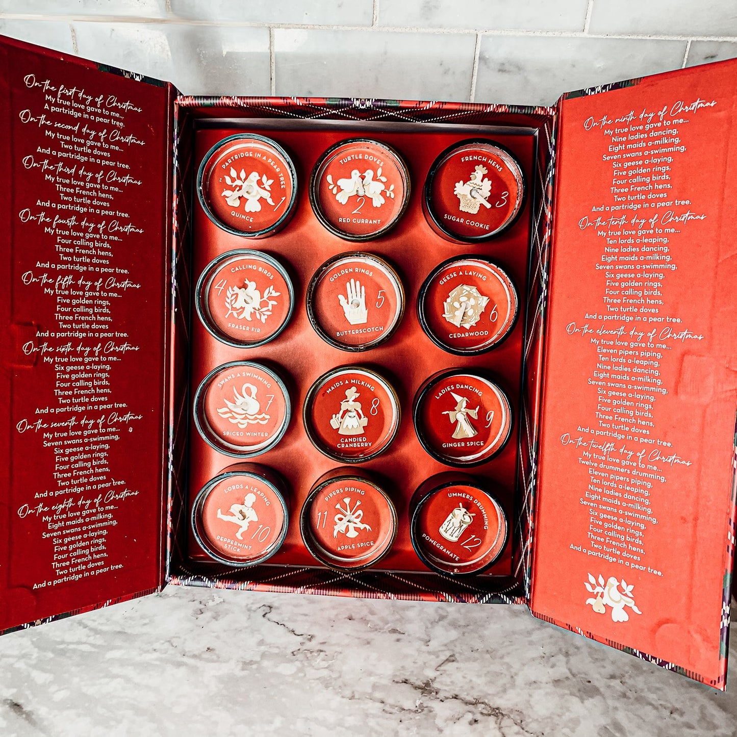 Advent Candle Set | Twelve Days of Christmas - The Gift Shop