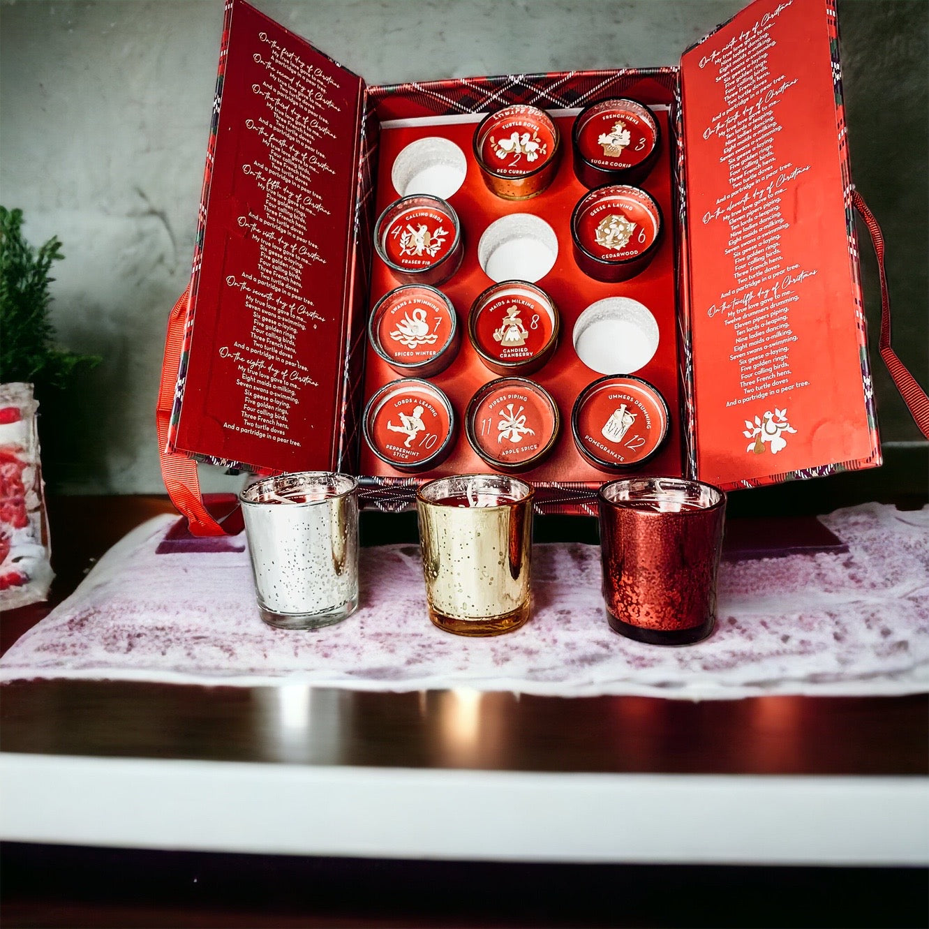Advent Candle Set | Twelve Days of Christmas - The Gift Shop
