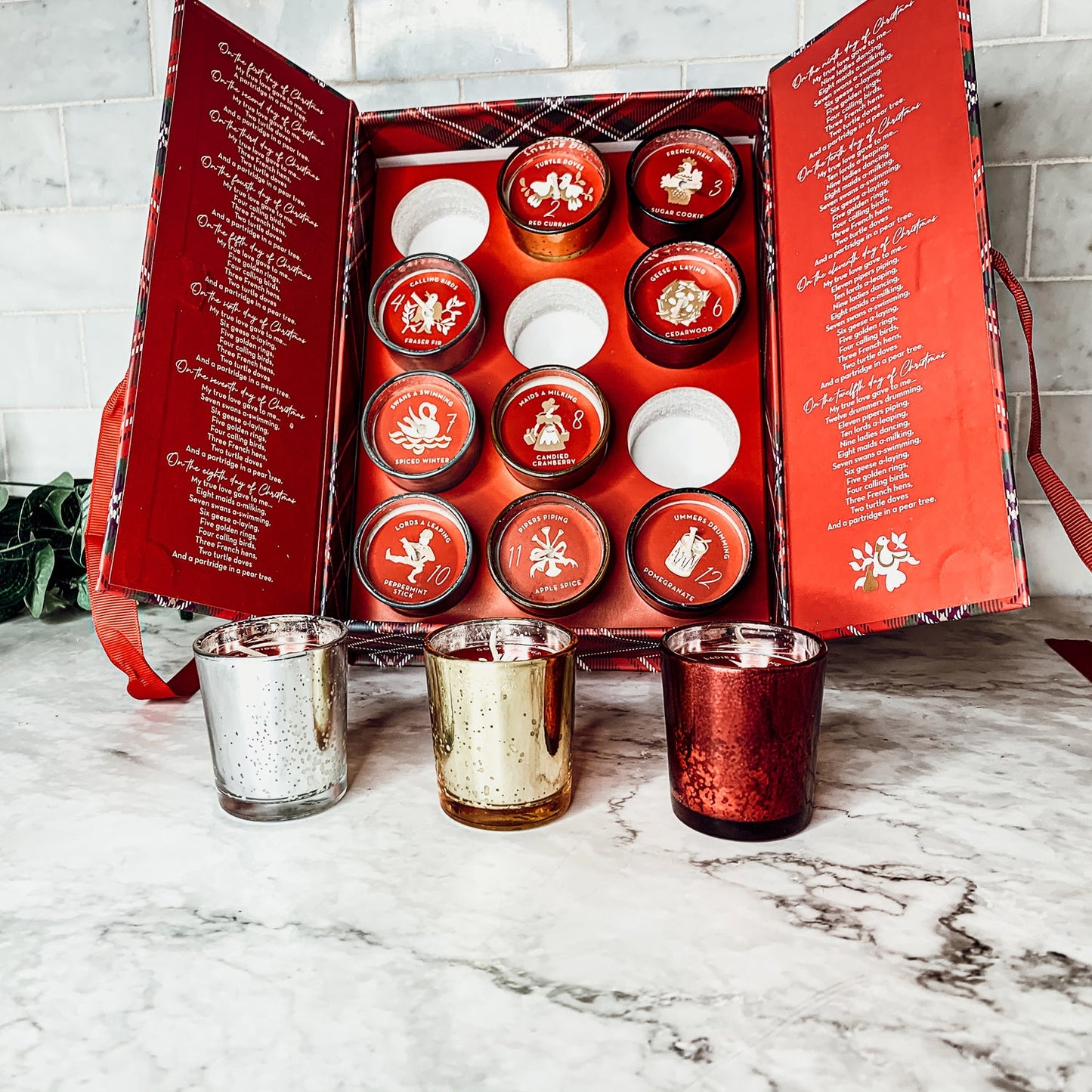 Advent Candle Set | Twelve Days of Christmas - The Gift Shop