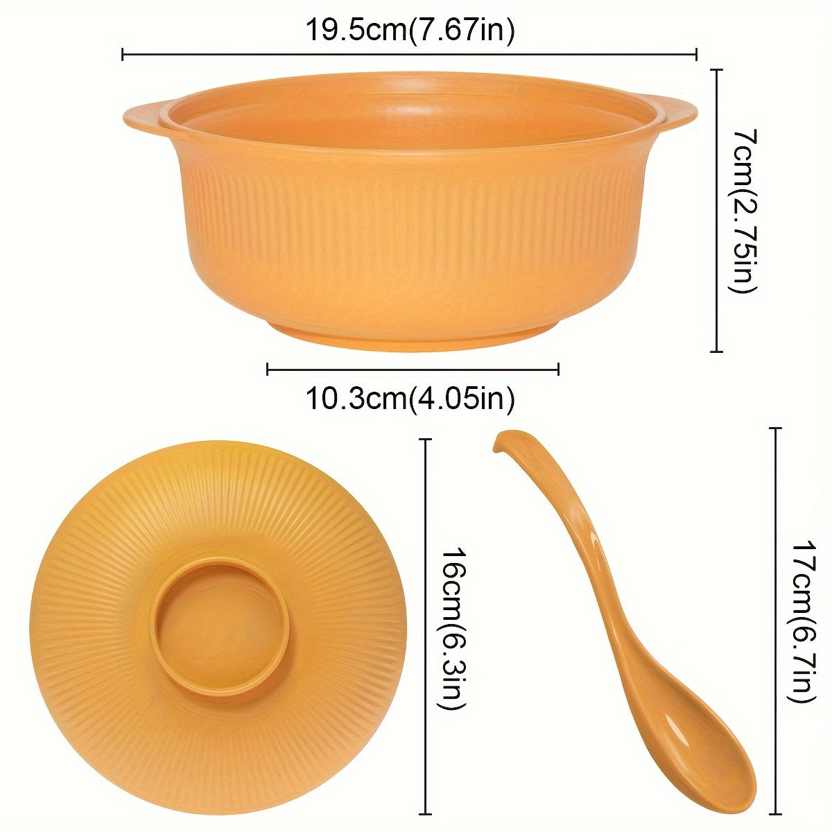 Japanese Style Casserole Bowl Set with Lid and Spoon - The Gift Shop