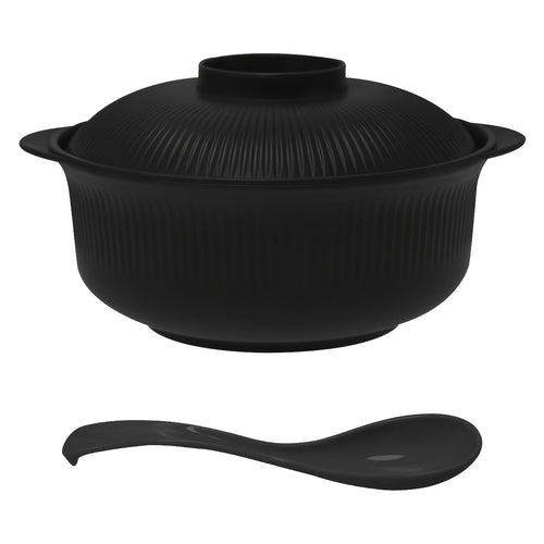 Japanese Style Casserole Bowl Set with Lid and Spoon - The Gift Shop