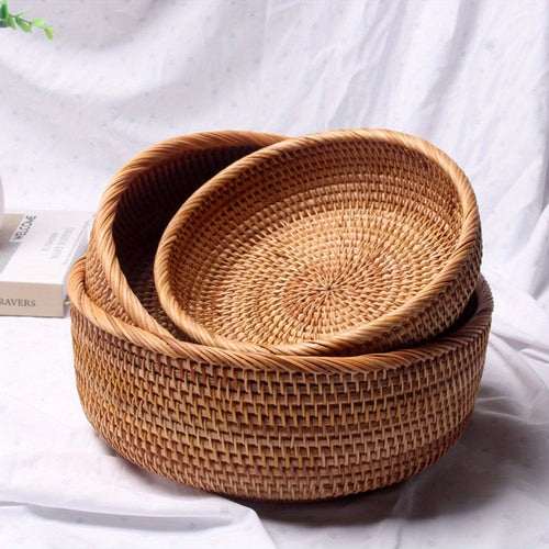 Handwoven Rattan Decorative Woven Baskets Set - The Gift Shop