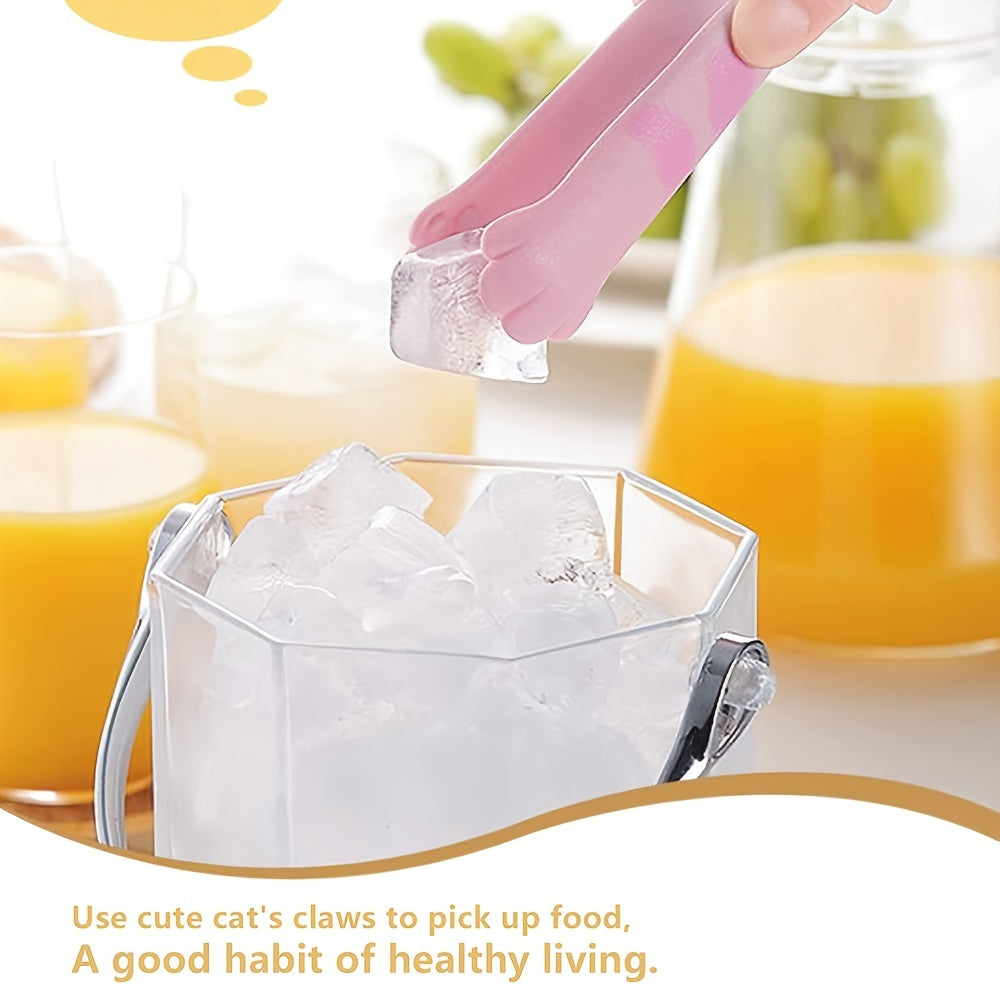 Paw-sitively Adorable: Cute Cat Paw Stainless Steel Food Tongs - The Gift Shop