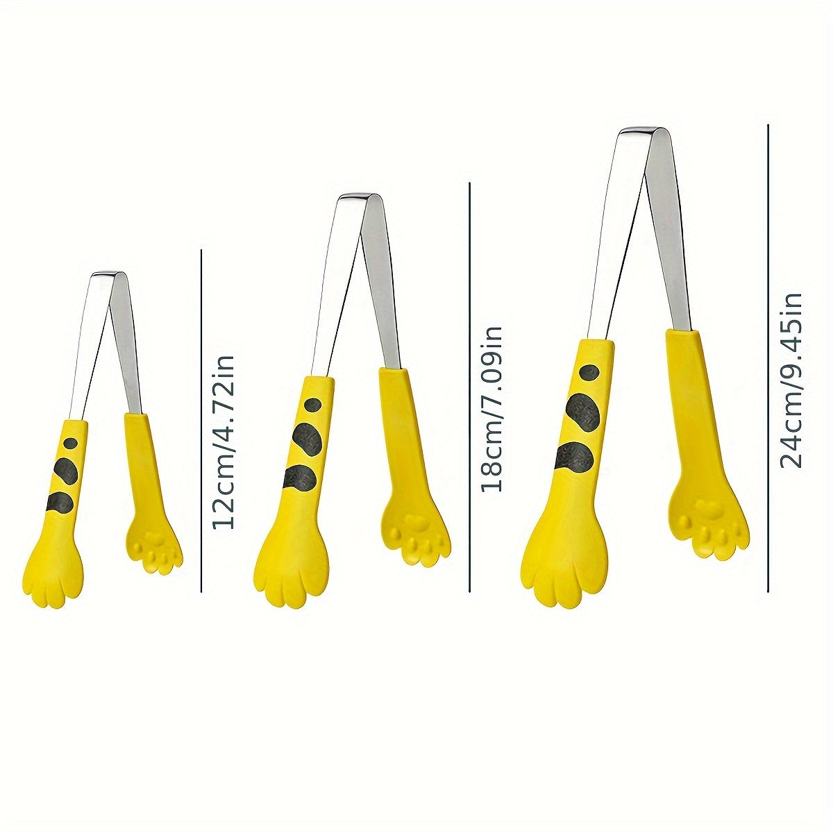 Paw-sitively Adorable: Cute Cat Paw Stainless Steel Food Tongs - The Gift Shop
