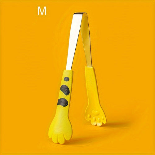 Paw-sitively Adorable: Cute Cat Paw Stainless Steel Food Tongs - The Gift Shop
