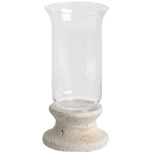 Stone Based Hurricane Lantern - The Gift Shop