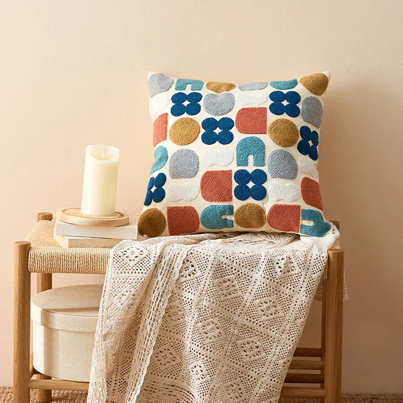 Boho Tufted Throw Pillow Case - The Gift Shop