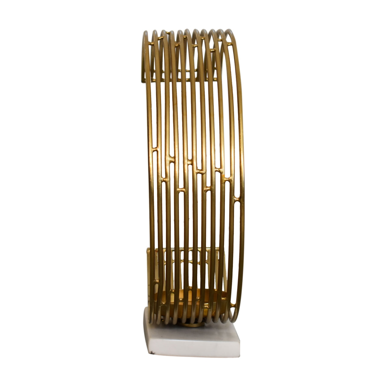 Crescent Candle Stand – Metal Half-Moon Tealight Holder