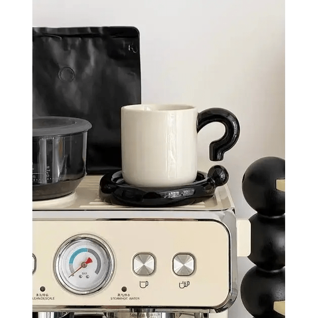 !? Emoji Ceramic Mug & Saucer Set – Thoughtful Gift from The Gift Shop UAE