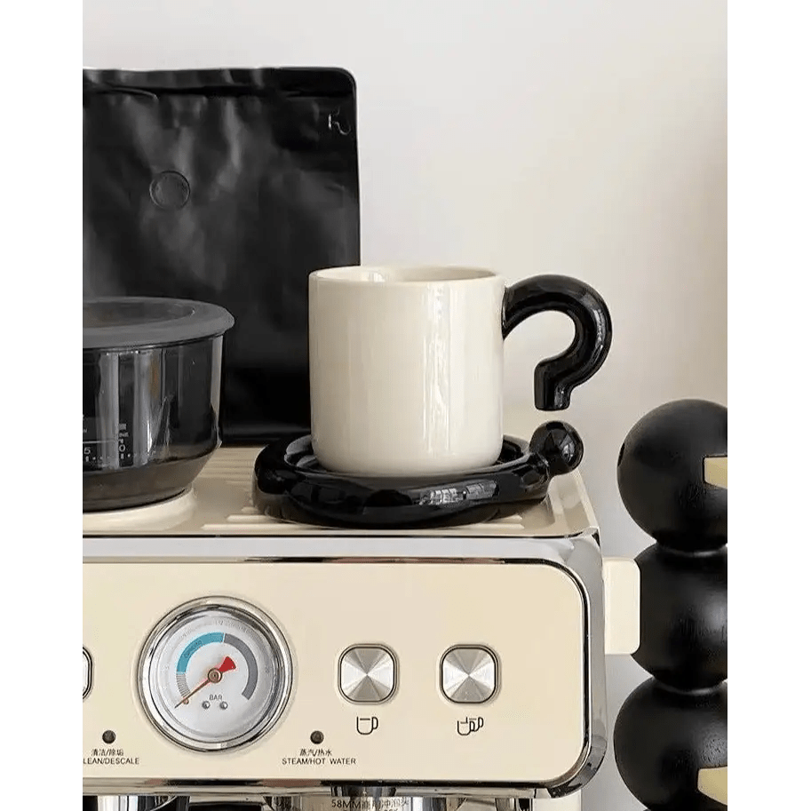 !? Emoji Ceramic Mug & Saucer Set – Thoughtful Gift from The Gift Shop UAE
