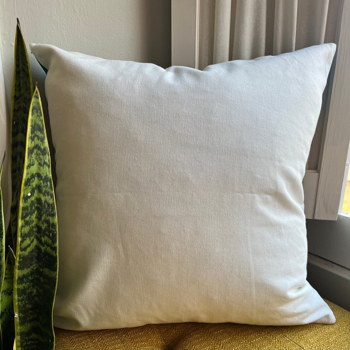 Frida-Inspired Embroidered Pillow Cover