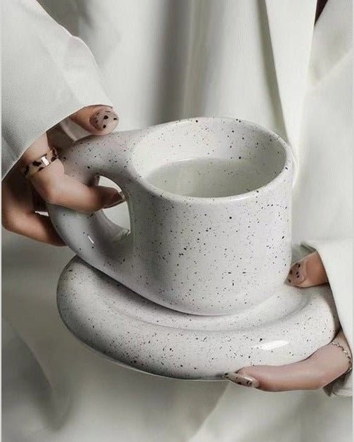 Handcrafted Jingdezhen Ceramic Mug.