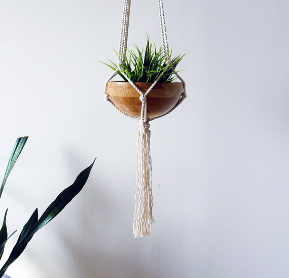 Handmade Cotton Macrame Plant Hanger - The Gift Shop