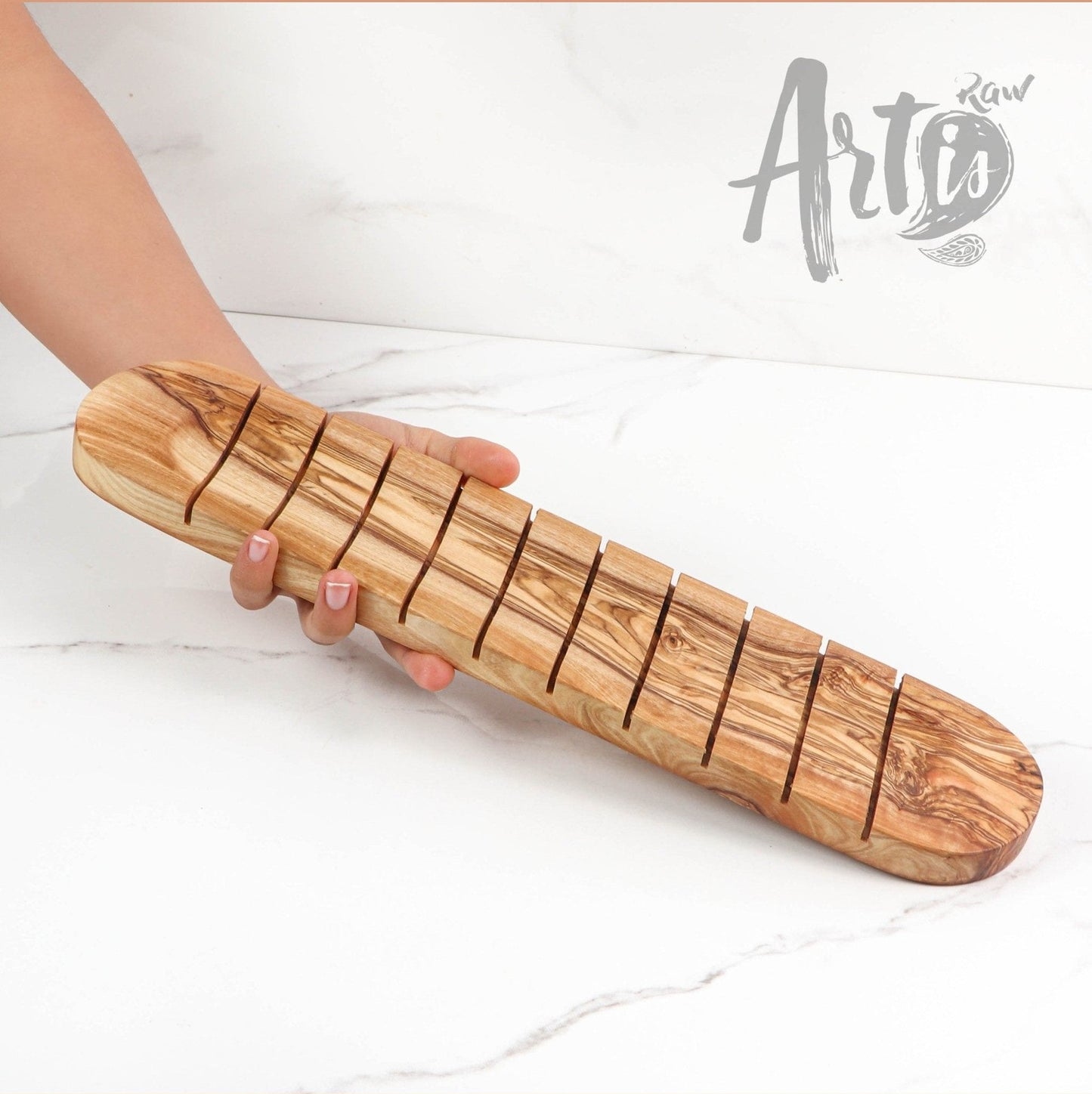 Handmade Olive Wood Bread Board.