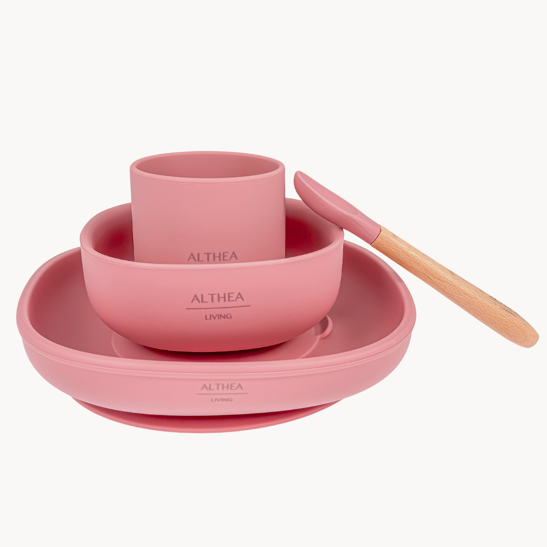4-Piece Organic Silicone Baby Mealtime Set - The Gift Shop