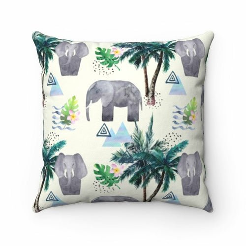 Lucky Elephant Two - Color Sided Cushion – Thoughtful Gift from The Gift Shop UAE