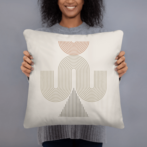 Modern Geometric Pillow Cover – Thoughtful Gift from The Gift Shop UAE