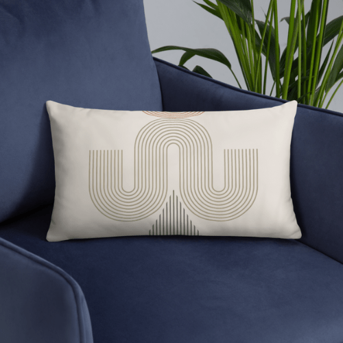 Modern Geometric Pillow Cover – Thoughtful Gift from The Gift Shop UAE