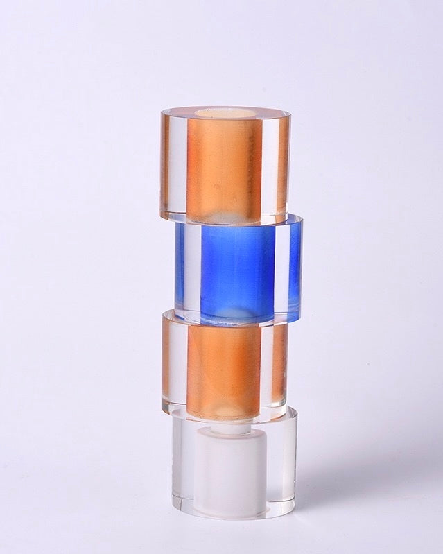 Acrylic Multi-Tone Pillar Flower Vases