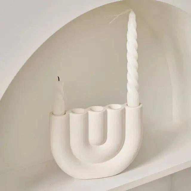 Ceramic Candlestick Holders - The Gift Shop