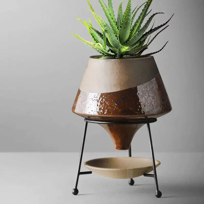 Handcrafted Ceramic Flowerpot - The Gift Shop