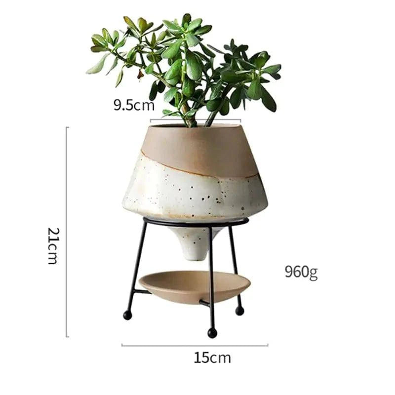Handcrafted Ceramic Flowerpot - The Gift Shop