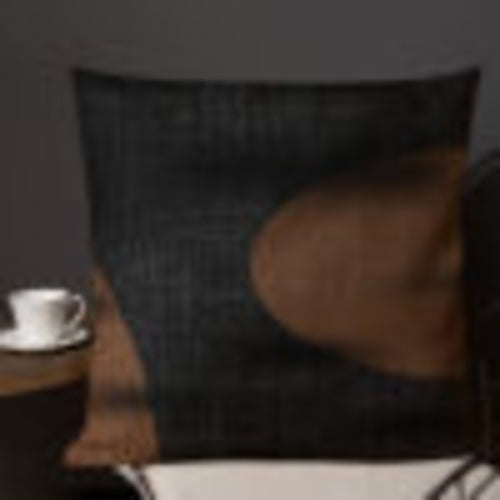 Premium Pillow covers Black and brown Design - 22*22 / Black + Brown - Textiles & Pillows