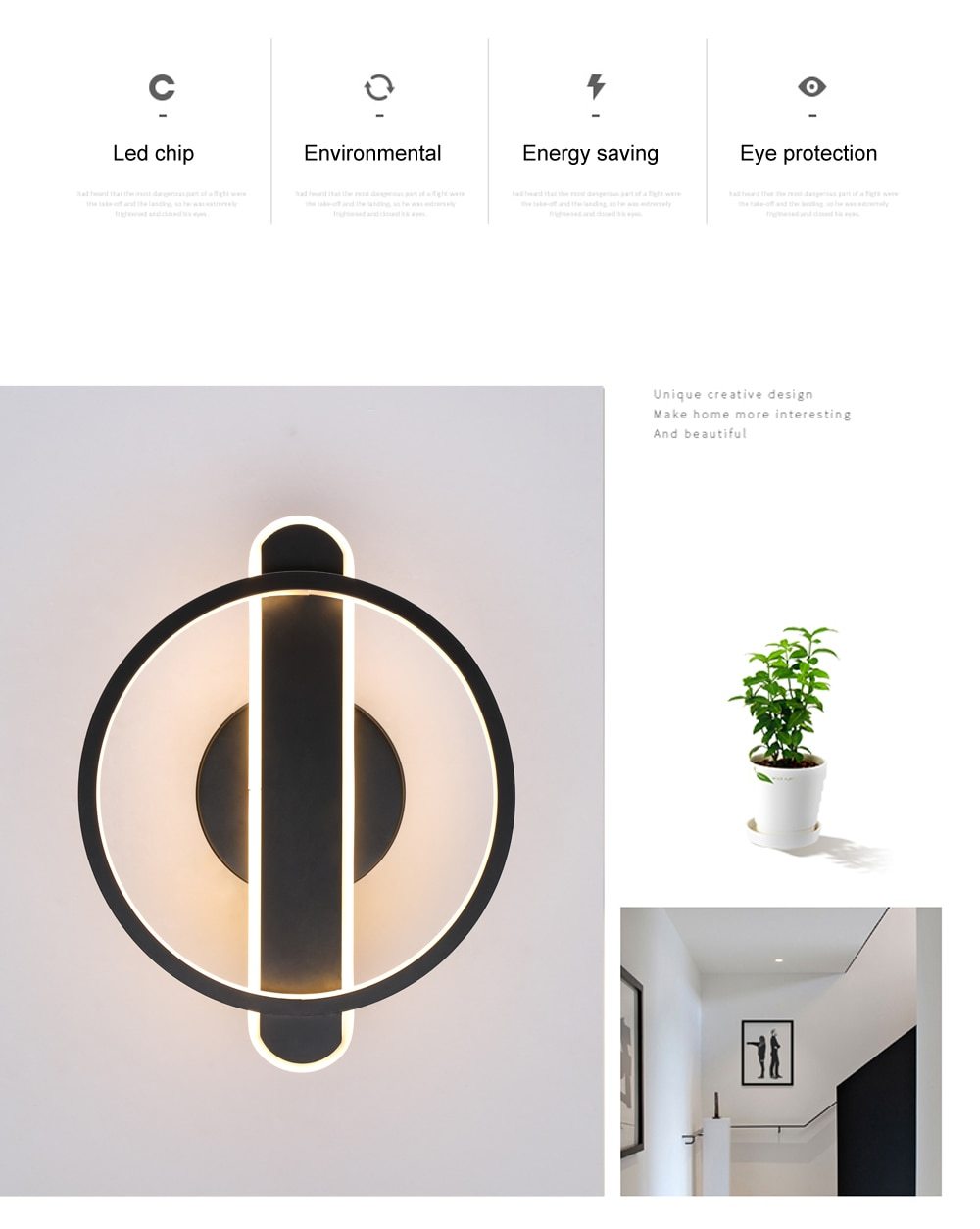 Lumié Nordic Minimalist LED Wall Lamp - The Gift Shop