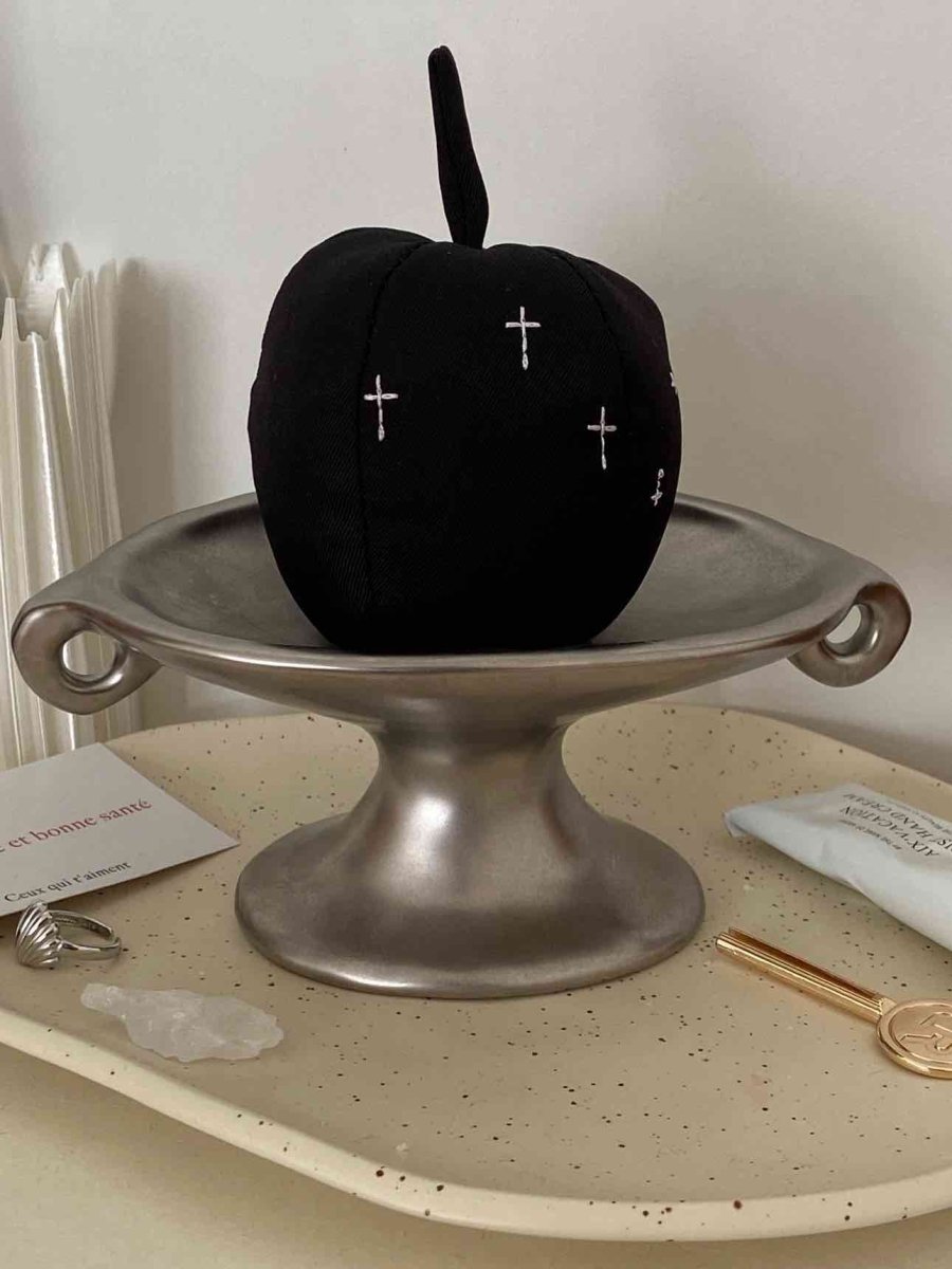 Retro Silver Footed Decorative Tray