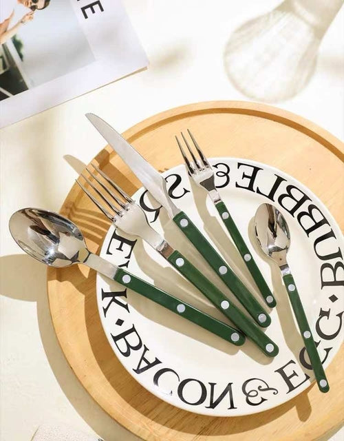 Retro Stainless Steel Flatware Set of 10 - The Gift Shop