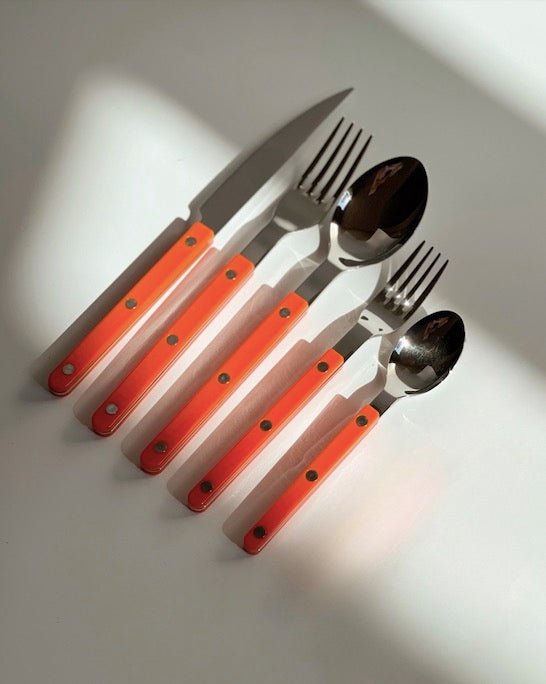 Retro Stainless Steel Flatware Set of 10 - The Gift Shop
