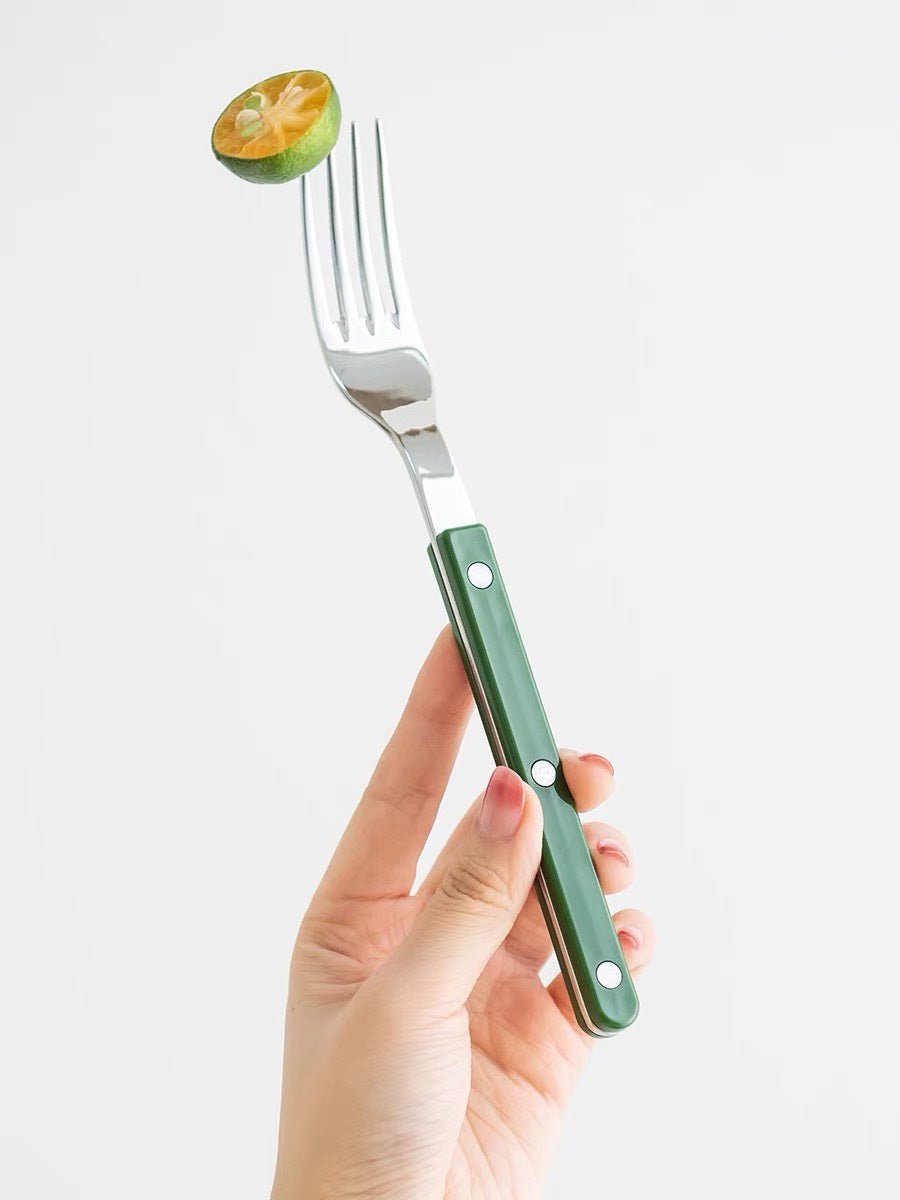 Retro Stainless Steel Flatware Set of 10 - The Gift Shop