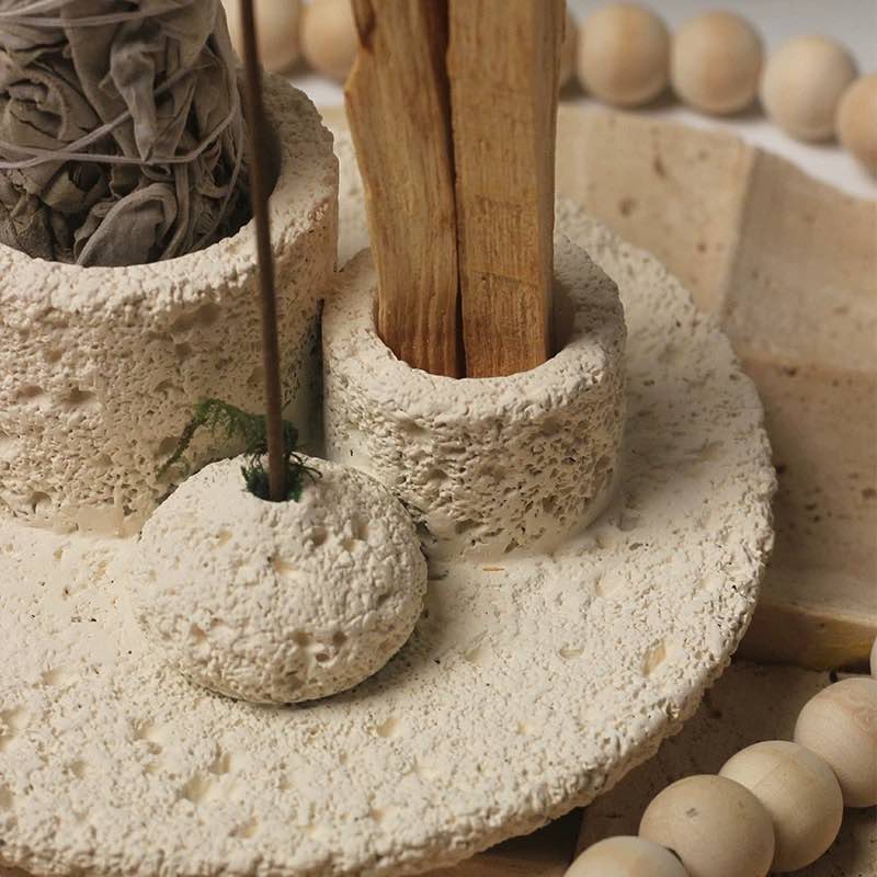 All-in-1 Candle Holder, Sage, Incense & Palo Santo Burner - The Gift Shop