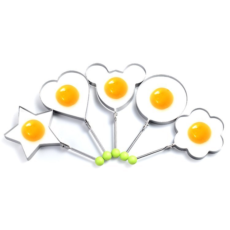 Stainless Steel Egg & Pancake Molds – Set of 5 Fun Shapes – Thoughtful Gift from The Gift Shop UAE