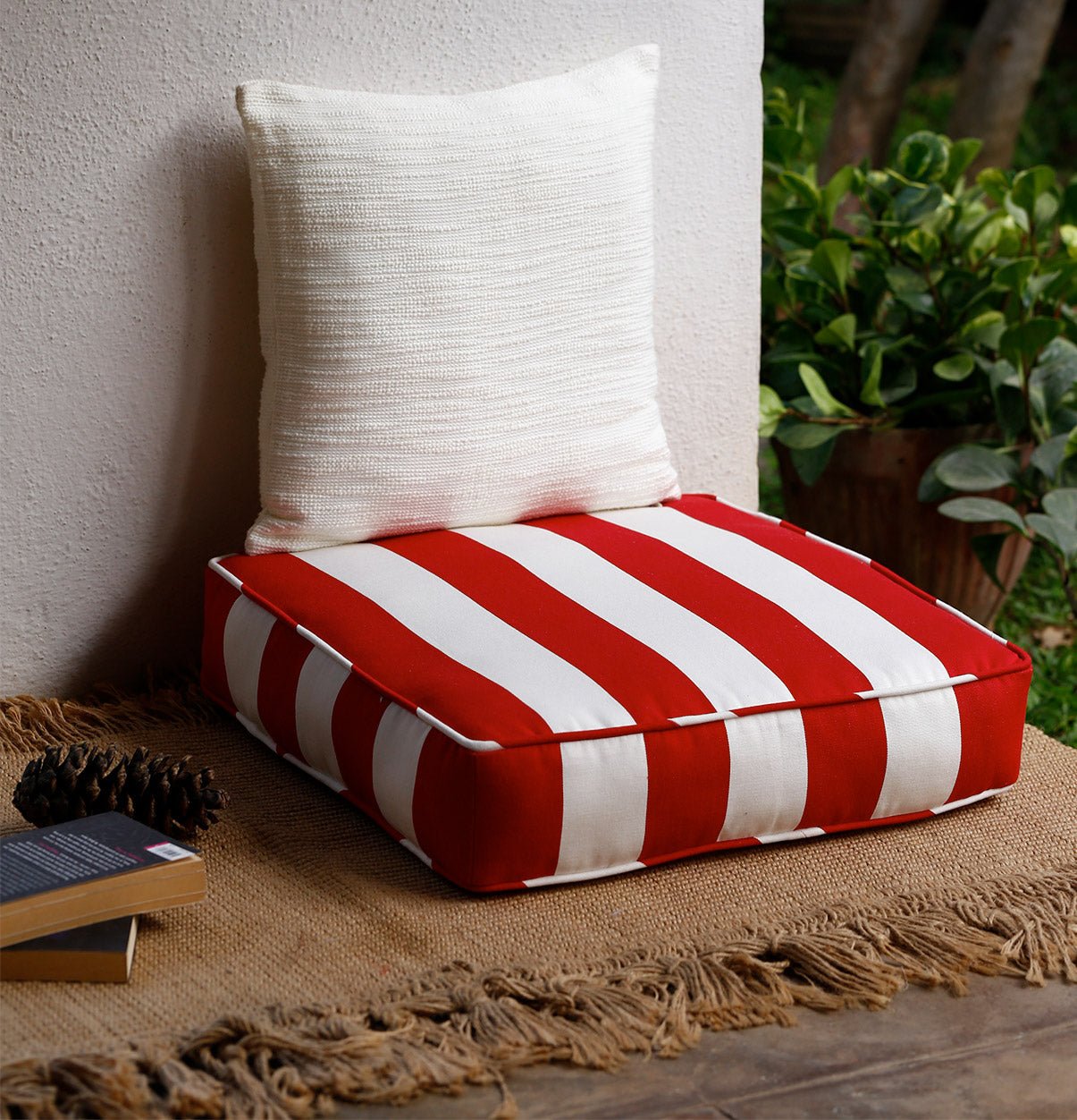 Striped Floor Cushion