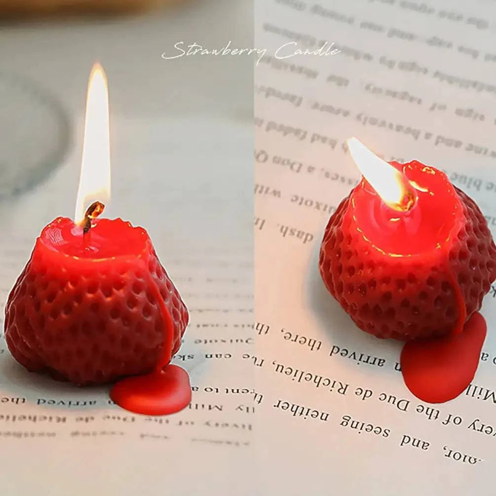 Strawberry Decorative Aromatic Candles - The Gift Shop