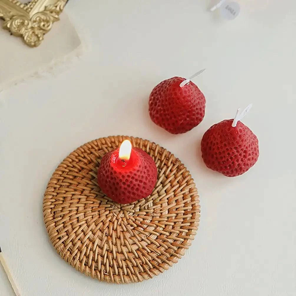 Strawberry Decorative Aromatic Candles - The Gift Shop