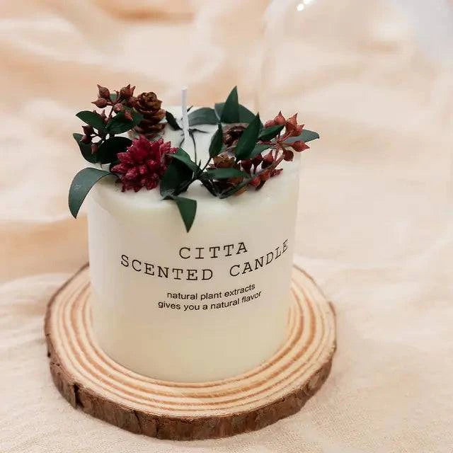 Romantic Scented Wax Candle Pillar – Long-Lasting Fragrance & Elegant Home Decor - The Gift Shop